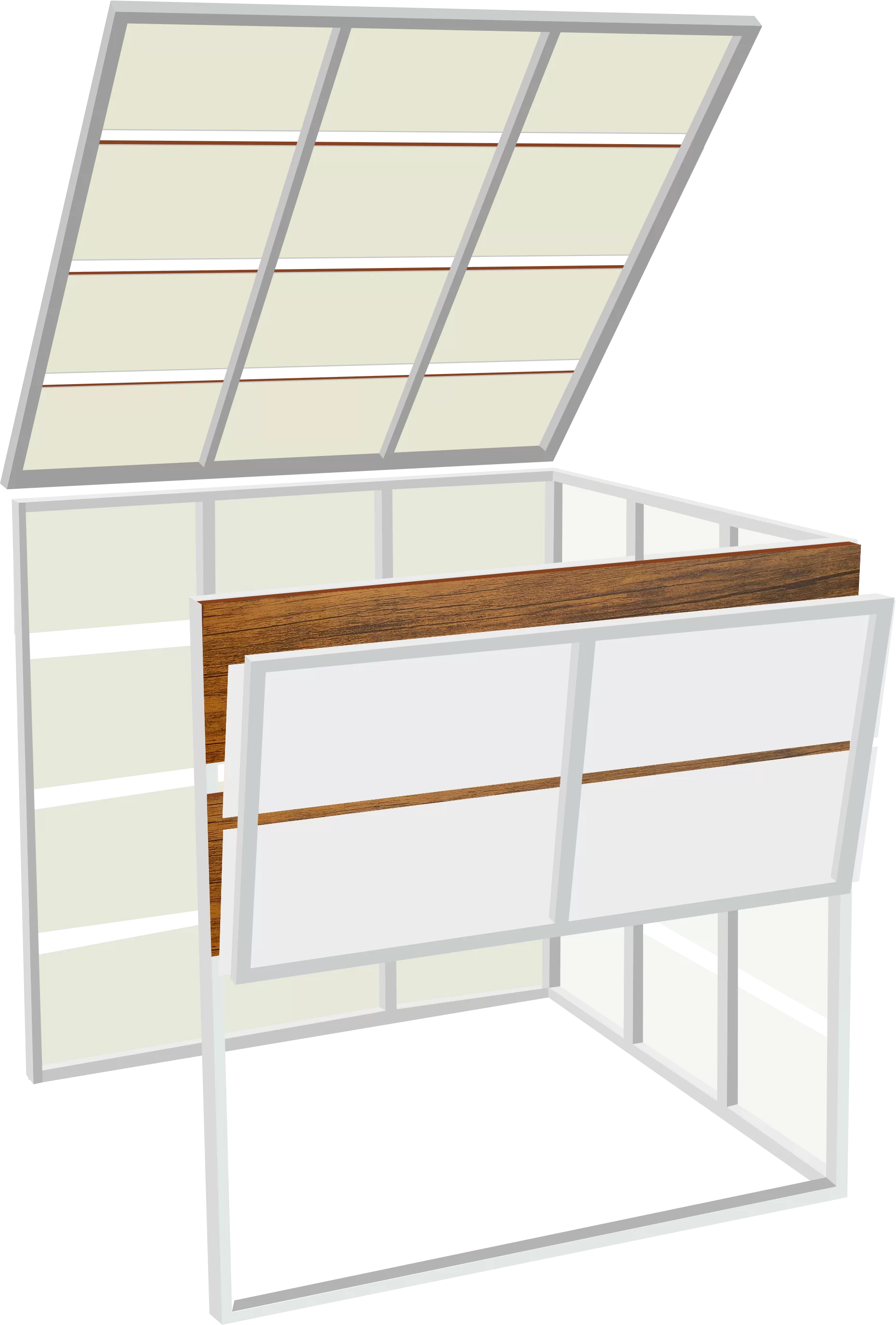 Дополнительная секция с имитацией дерева `Дуб Антик`