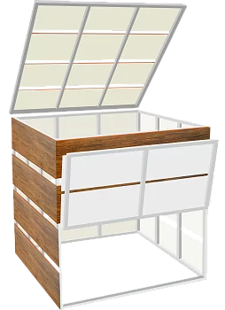 Компостер с имитацией дерева `Дуб Антик`